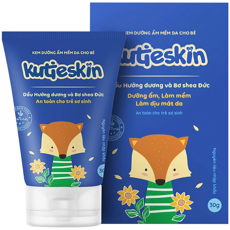 Kem dưỡng ẩm mềm da cho bé Kutieskin – Hộp 30g