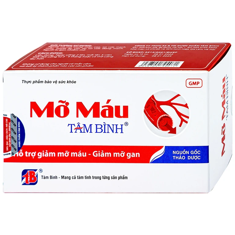 Viên uống Mỡ Máu Tâm Bình – Hộp 60 viên