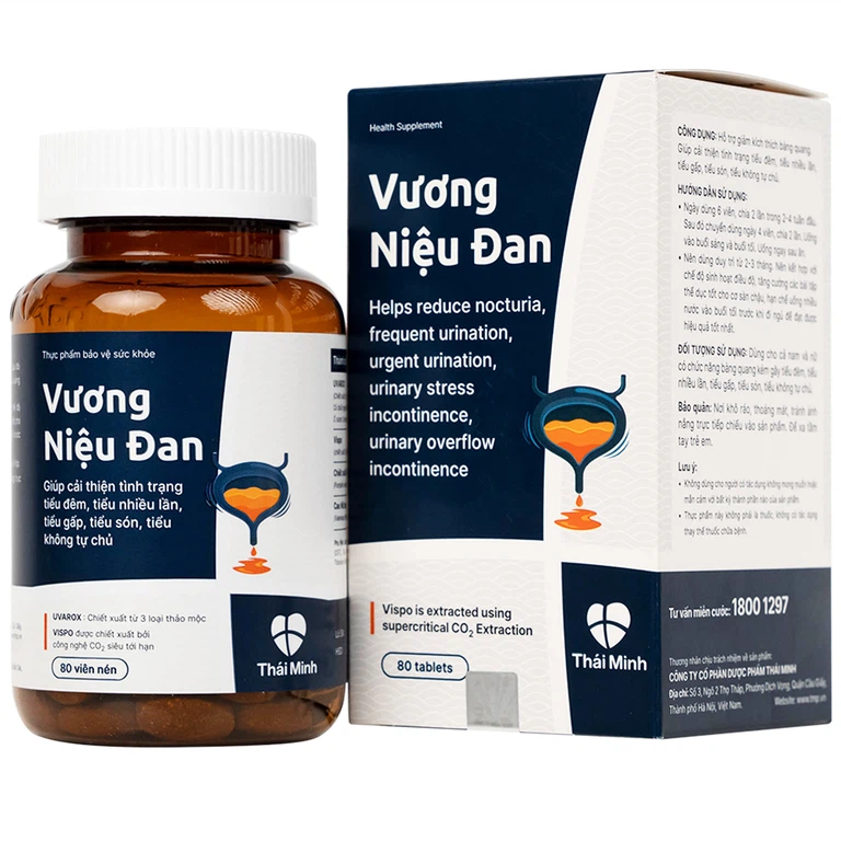 Viên uống Vương Niệu Đan – Hộp 80 viên