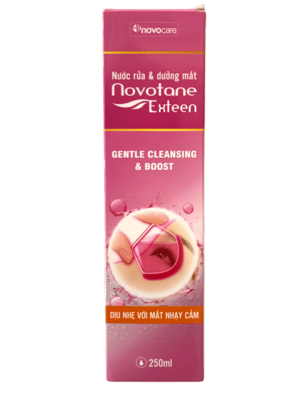 Nước rửa & Dưỡng mắt Novotane hồng – Lọ 250ml
