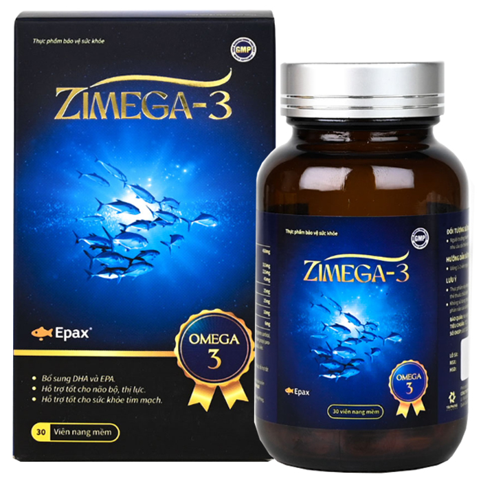 Viên uống Zimega-3  – Hộp 30 viên