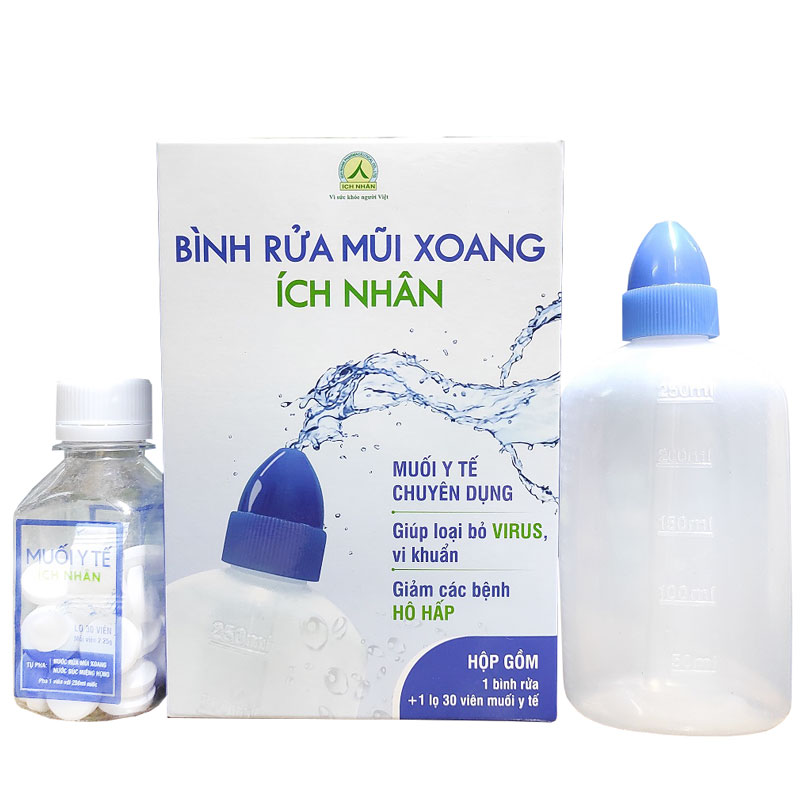 Bình rửa mũi xoang ÍCH NHÂN – Lọ 30 viên