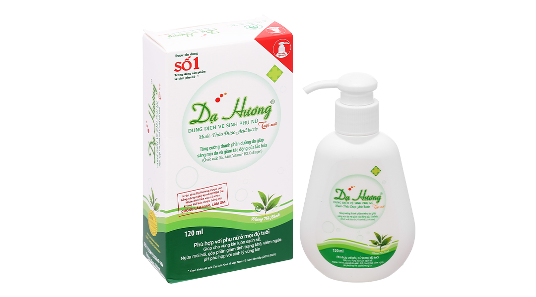 Dung dịch vệ sinh phụ nữ Dạ hương Trà xanh – Chai 120ml