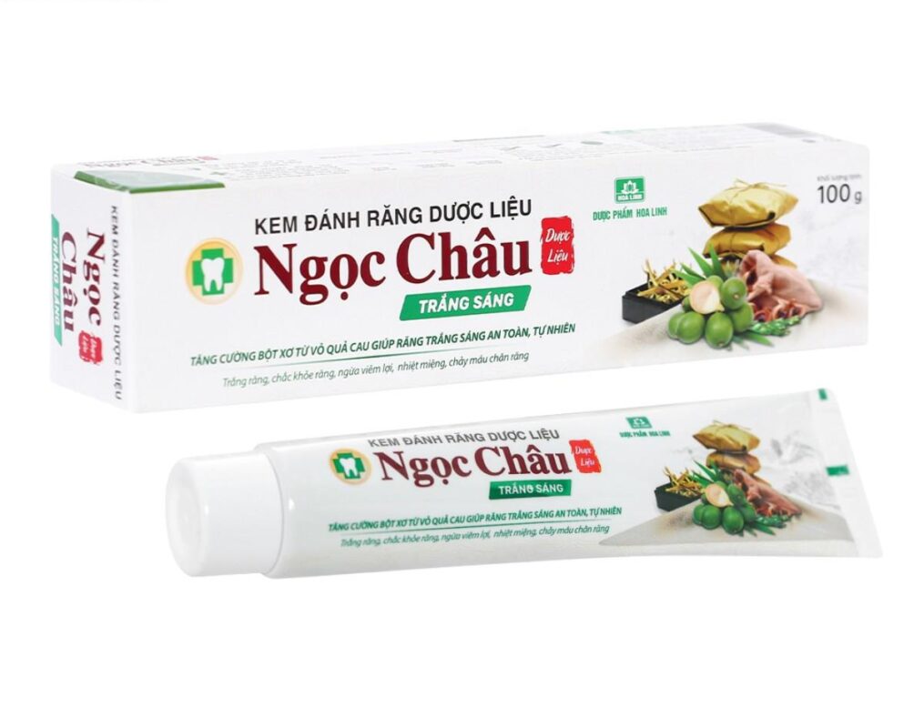 Kem đánh răng dược liệu Ngọc Châu Trắng Sáng – Tuýp 125g