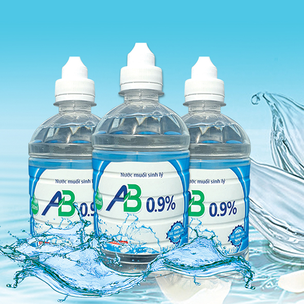 Nước muối sinh lý AB 0,9% – Chai 1L