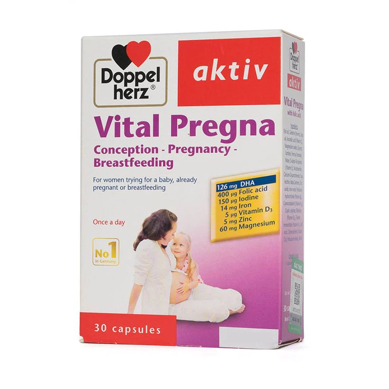 Thực phẩm bảo vệ sức khoẻ Vital Pregna Doppelherz Aktiv – Hộp 30 viên