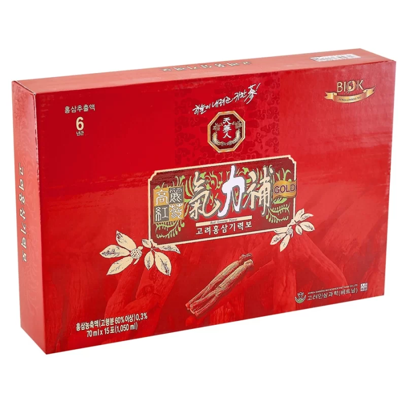 Thực phẩm bổ sung Nước uống Hồng sâm Korea Red Ginseng Power – Hộp 15 túi x 70 ml