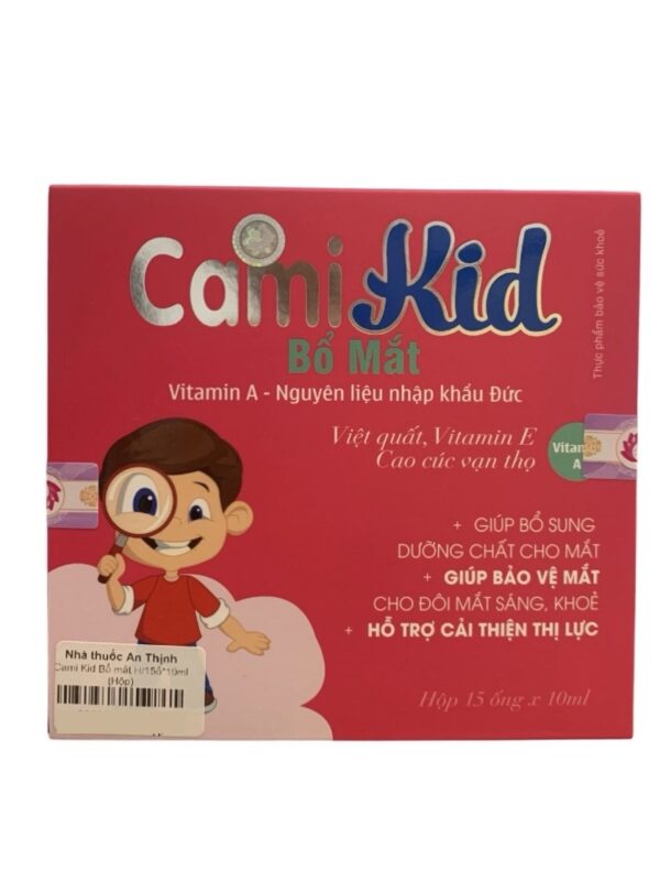 Thực phẩm bảo vệ sức khoẻ Cami Kid Bổ mắt – Hộp 15 ống