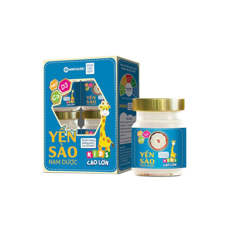 Thực phẩm bổ sung Yến sào Nam Dược Kids cao lớn – Hộp 1 lọ 70 ml
